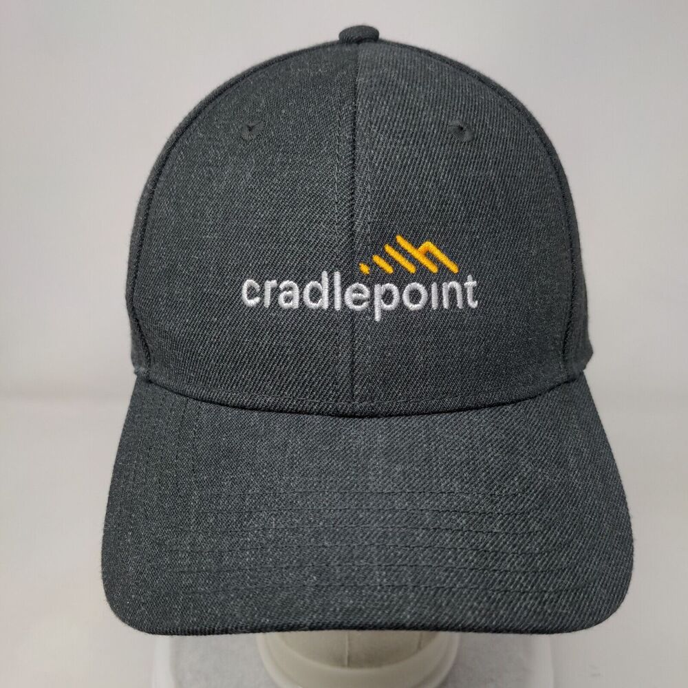 Cradlepoint Snapback Hat Gray Osfm Embroidered Adjustable Otto View 2